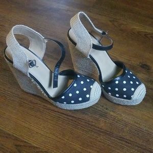 Lucky Brand Polka Dots Wedges
